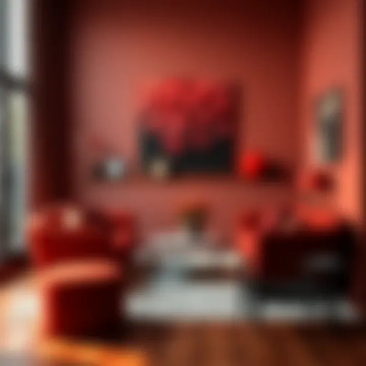 Psychological impact of red in interior spaces
