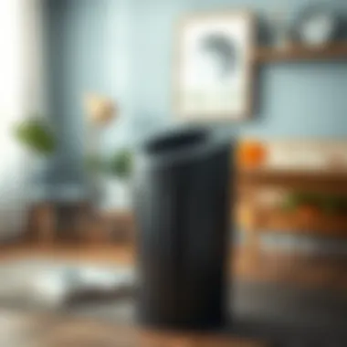 Compact trash bin suitable for small rooms