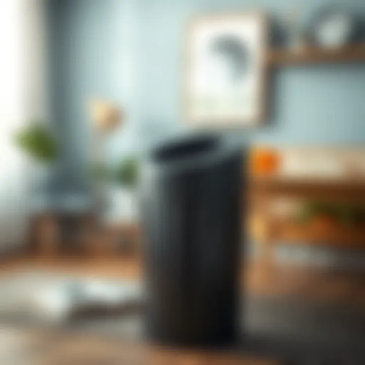 Compact trash bin suitable for small rooms