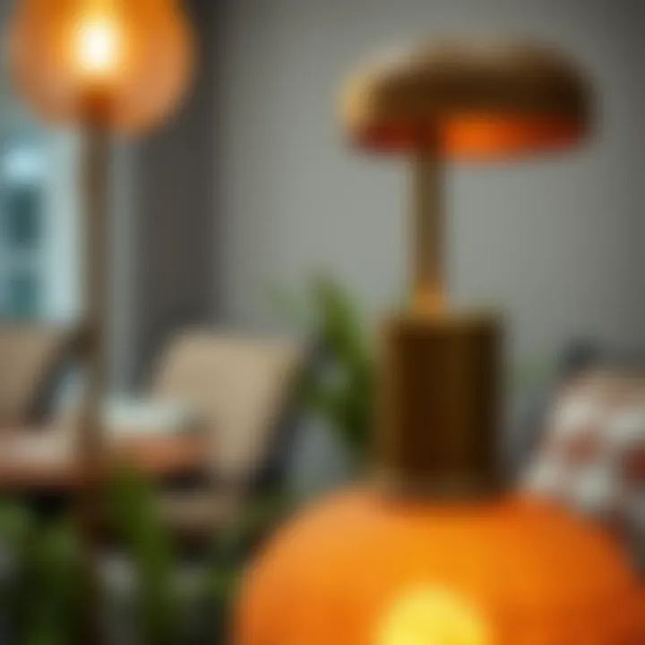 Close-up of materials used in high-quality exterior standing lamps