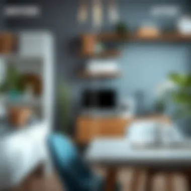 Before and after organization with wire cord organizers