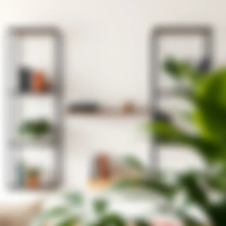 Aesthetic Appeal of Cube Shelves with Decor Aesthetic appeal of horizontal cube shelves adorned with books and plants