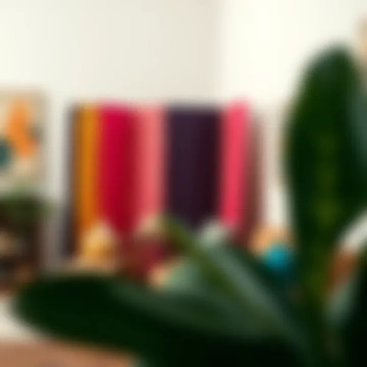 Fabric Dividers: Adding Vibrancy to Spaces Colorful fabric room divider creating a cozy nook