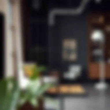 Metal Frame Dividers: A Touch of Industrial Chic Metal frame room divider in an industrial-themed room