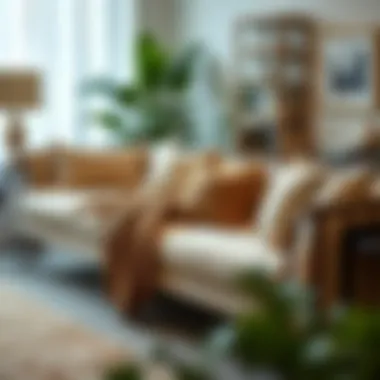 Elegant daybed with decorative pillows, enhancing the aesthetic appeal of the room.