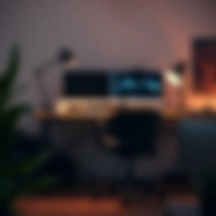 Workstation setup with ideal chair height