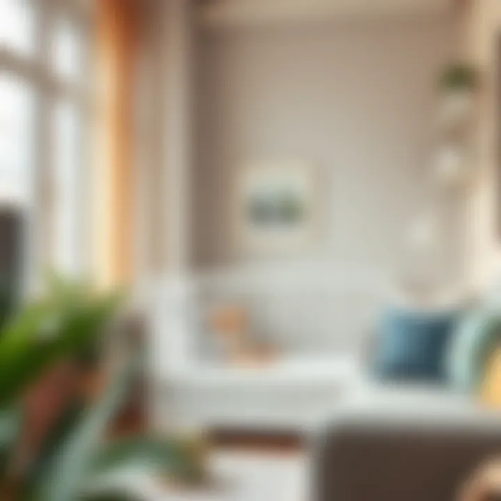 Compact urban living space featuring a multifunctional crib