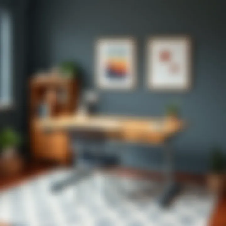 Revitalized adjustable desk showcasing sustainable design