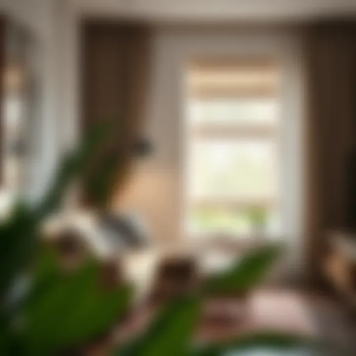 Stylish window treatment configurations in urban interiors